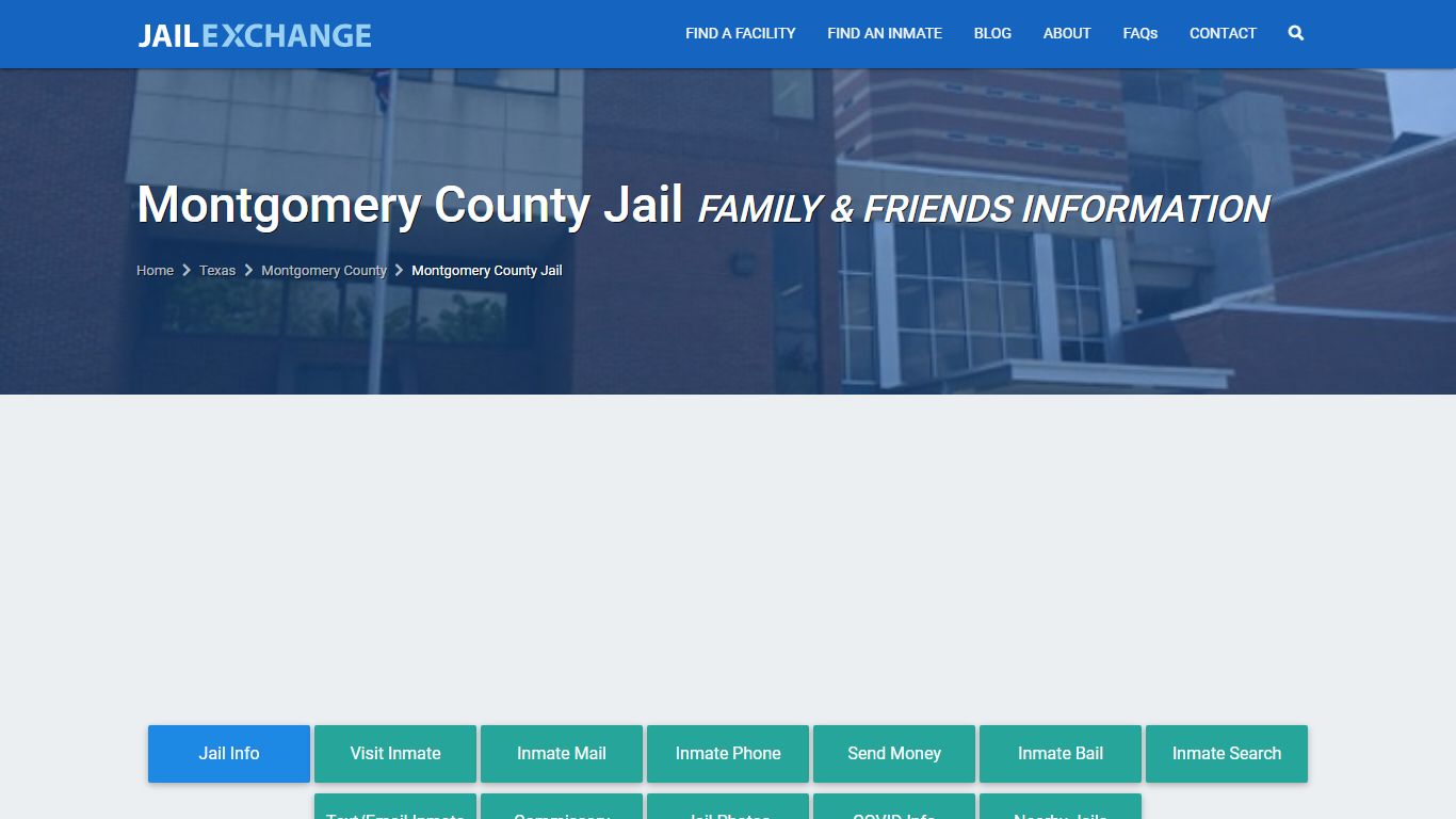 Montgomery County Jail TX | Booking, Visiting, Calls, Phone